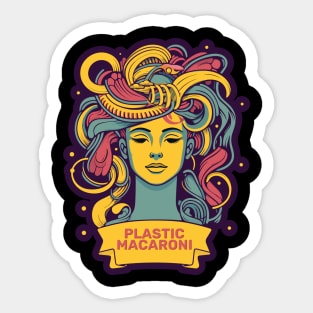 Plastic Macaroni Boho Trippy Hippy Changeling Sticker